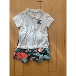 バーバリー(BURBERRY)のエアロ様専用　バーバリー♡バーバリーベビー　ポロシャツ　ズボン　70 80(Ｔシャツ)