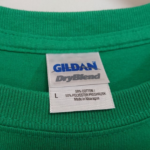 GILDAN(ギルタン)の☆US古着GILDAN/グリーン/プリント/Tシャツ/L メンズのトップス(Tシャツ/カットソー(半袖/袖なし))の商品写真