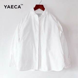 ヤエカ(YAECA)のYAECA✨スナップボタン サイドポケット ワイドリラックス コンフォートシャツ(シャツ/ブラウス(長袖/七分))