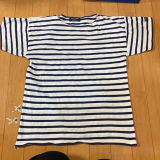 セントジェームス(SAINT JAMES)のキッズ　Tシャツ　150 生成×紺　ボーダー　セントジェームス(Tシャツ/カットソー)