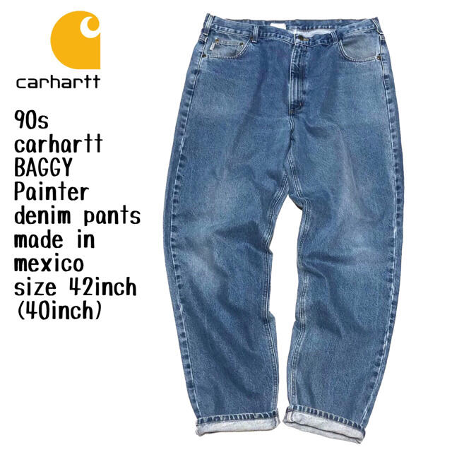 Carhartt カーハート　ビッグサイズ　テーパード  バギー　デニムパンツ