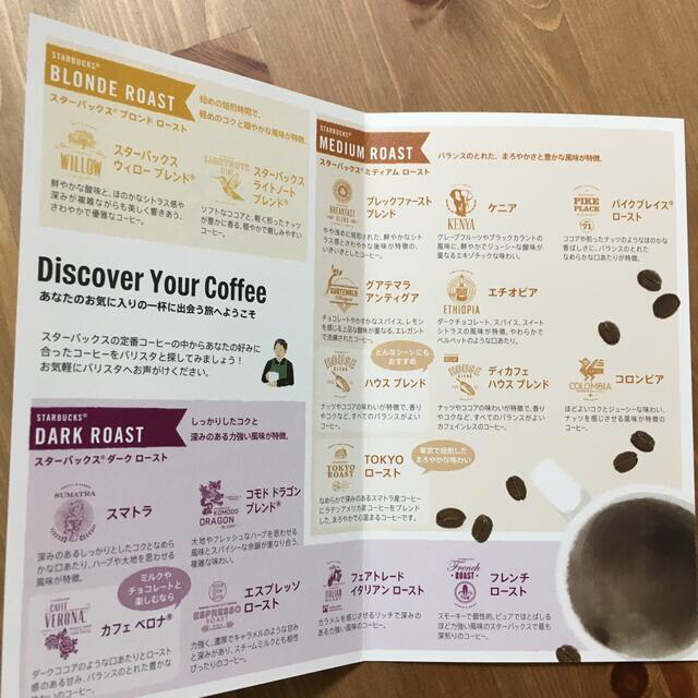 Starbucks Coffee(スターバックスコーヒー)のスターバックス　コーヒー豆引き換えカード チケットの優待券/割引券(フード/ドリンク券)の商品写真