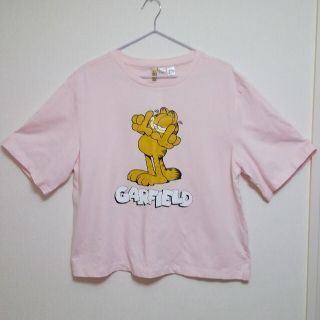 エイチアンドエム(H&M)の最終値下げ新品★H&M★ガーフィールドプリントTシャツL(Tシャツ(半袖/袖なし))