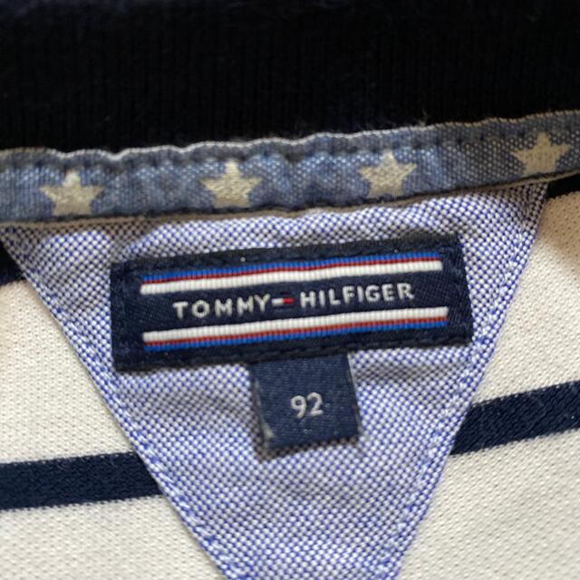 TOMMY HILFIGER(トミーヒルフィガー)のTOMMY HILFIGER ボーダーワンピース　半袖　92cm キッズ/ベビー/マタニティのキッズ服女の子用(90cm~)(ワンピース)の商品写真