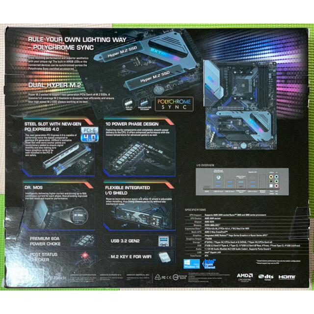 ASRock Extreme4 X570チップセット スマホ/家電/カメラのPC/タブレット(PCパーツ)の商品写真