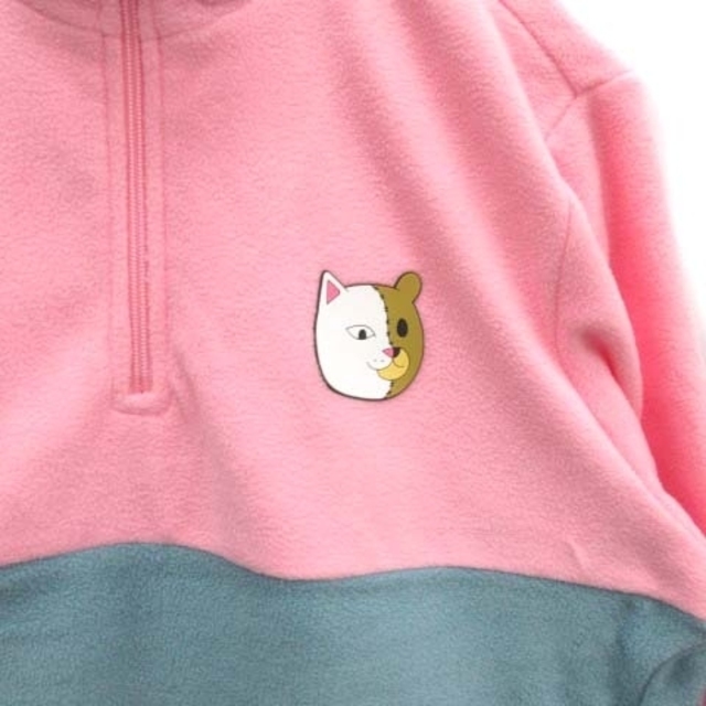 リップンディップ Teddy Fresh フリースジャケット クマ ピンク