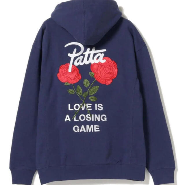 PATTA LOVE HOODED SWEATER BLUE XXL パーカー