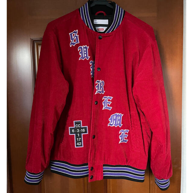 Supreme old english stadium jacket Lサイズ