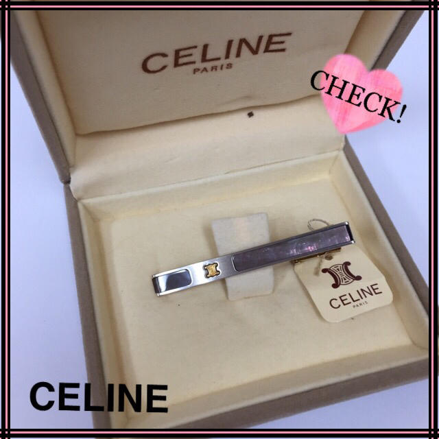 celine(セリーヌ)のCELINE セリーヌ ネクタイピン シェル メンズのファッション小物(ネクタイピン)の商品写真