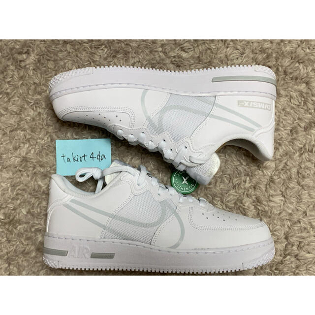 靴/シューズ NIKE AIR FORCE 1 REACT WHITE 27.5cm 新品 クリアランス