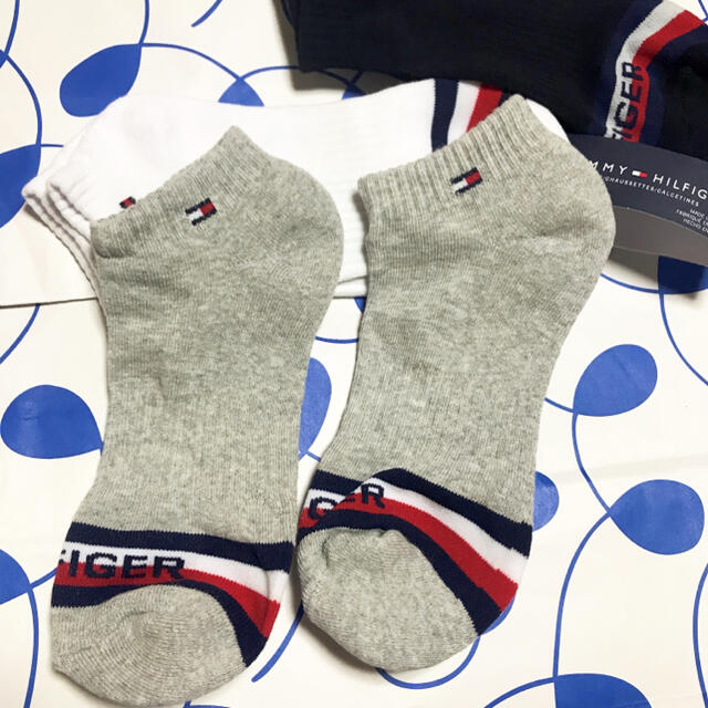 TOMMY HILFIGER(トミーヒルフィガー)のTOMMY HILFIGER トミーヒルフィガー 靴下 ソックス 3足セット メンズのレッグウェア(ソックス)の商品写真