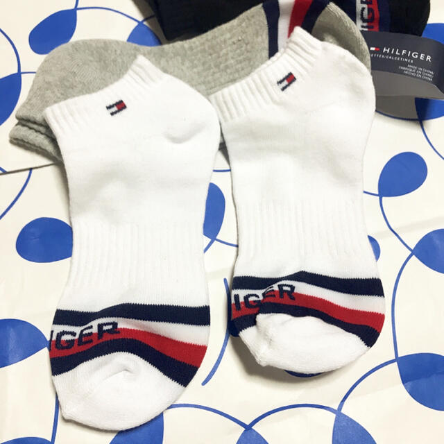 TOMMY HILFIGER(トミーヒルフィガー)のTOMMY HILFIGER トミーヒルフィガー 靴下 ソックス 3足セット メンズのレッグウェア(ソックス)の商品写真