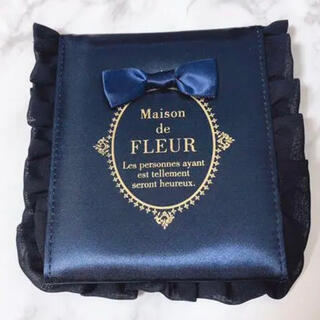 メゾンドフルール(Maison de FLEUR)の【新品】 Maison de FLEUR メゾンドフルール ミラー 鏡 ネイビー(ミラー)