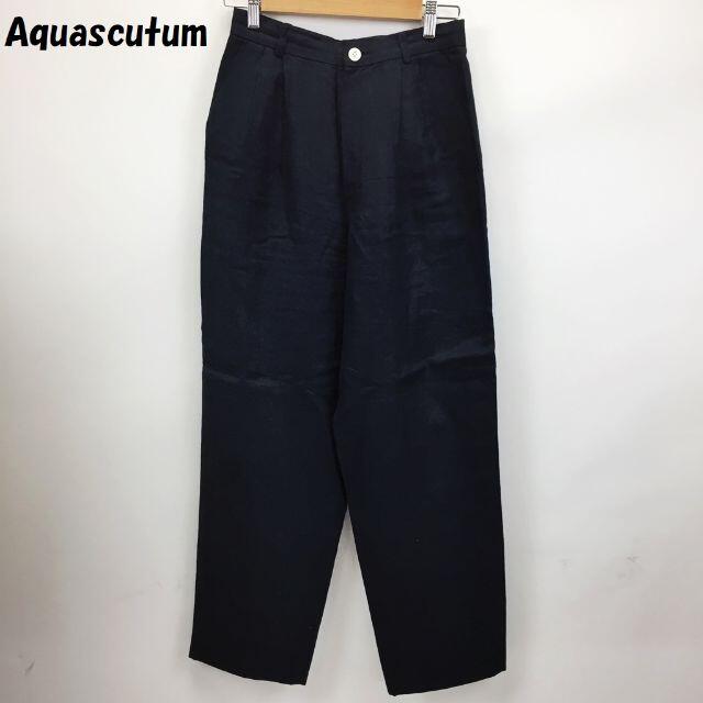 AQUA SCUTUM(アクアスキュータム)の【人気】アクアスキュータム 麻100％ パンツ 裏地あり サイズ11 レディース レディースのパンツ(カジュアルパンツ)の商品写真