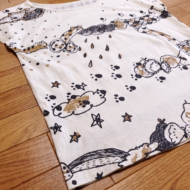 franche lippee(フランシュリッペ)のfranche lippee フランシュリッペ 猫 Tシャツ ボーダー レディースのトップス(Tシャツ(半袖/袖なし))の商品写真