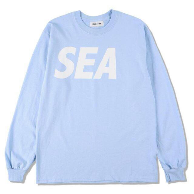 Tシャツ/カットソー(七分/長袖)wind and sea SEA L/S T-SHIRT / Sax-White