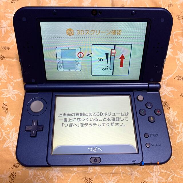 ニンテンドー3DS(ニンテンドー3DS)のNintendo 3DS NEW ニンテンドー 本体 LL メタリックブルー エンタメ/ホビーのゲームソフト/ゲーム機本体(携帯用ゲーム機本体)の商品写真