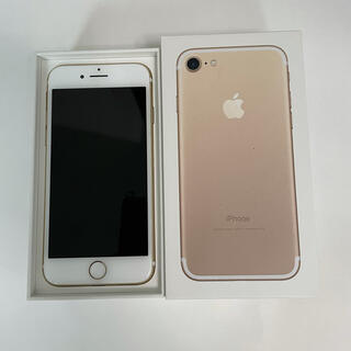 アイフォーン(iPhone)の美品　iPhone7 ゴールド　128GB(スマートフォン本体)
