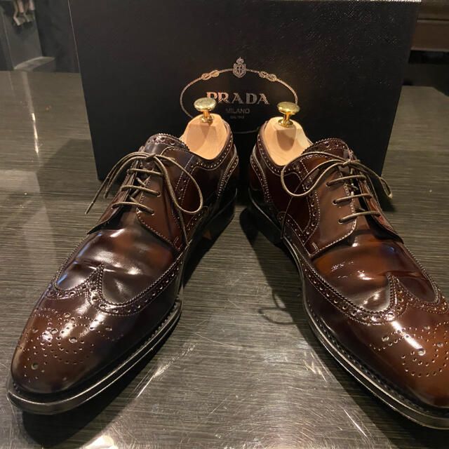 PRADA プラダ メンズ シューズ ビジネス ドレス 27.5 〜 28.5㎝ドレス