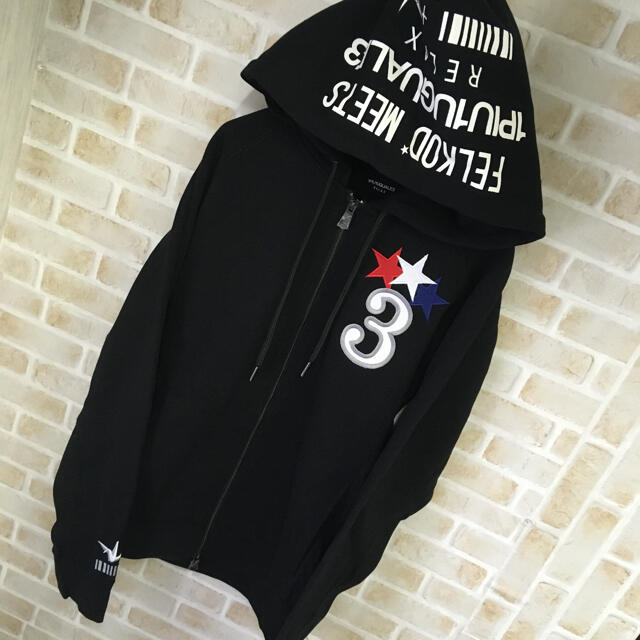 【最強コラボ】1piu1uguale3×felkod HOODIE クロムハーツ