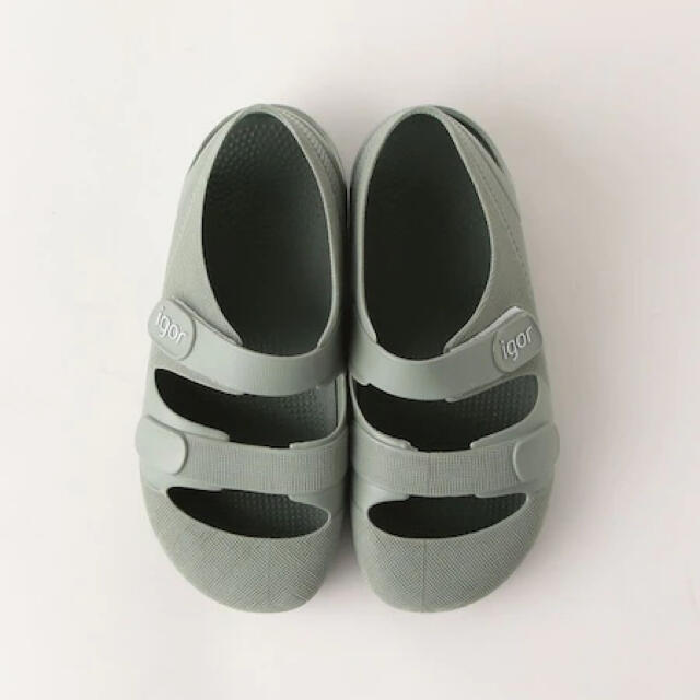 こども ビームス(コドモビームス)の新品未使用　igor（イゴール）BONDI  24 14.5cm オリーブ キッズ/ベビー/マタニティのベビー靴/シューズ(~14cm)(サンダル)の商品写真