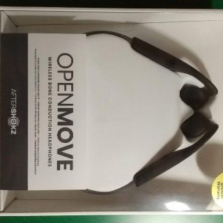 【未開封新品】(新製品) Aftershokz OpenMove グレイ　骨伝導(ヘッドフォン/イヤフォン)