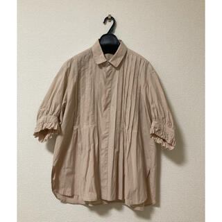 ネストローブ(nest Robe)のハーフスリーブラッフルカフスピンタックシャツ 2021春夏(シャツ/ブラウス(長袖/七分))