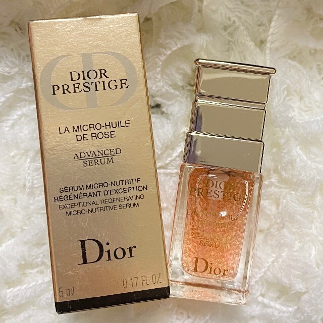 Christian Dior(クリスチャンディオール)のプレステージ　マイクロ　ユイルドローズ　セラム　美容液　5ml コスメ/美容のスキンケア/基礎化粧品(美容液)の商品写真