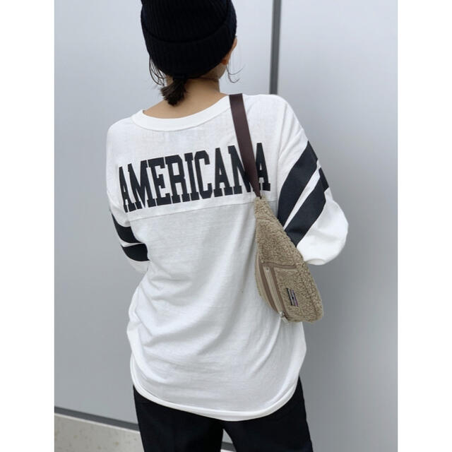 AP STUDIO アメリカーナ別注フットボール ロングTシャツ