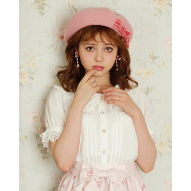 【新品未使用】 LIZLISA クラシック リボン ベレー ベレー帽 ピンク | フリマアプリ ラクマ