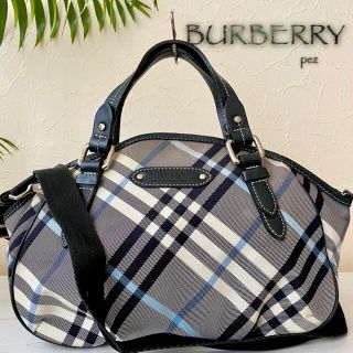 バーバリーブルーレーベル(BURBERRY BLUE LABEL)の極美品 BURBERRY バーバリー 2way レザートートバッグ(ショルダーバッグ)