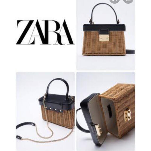 ZARA(ザラ)のZARA カゴバック レディースのバッグ(かごバッグ/ストローバッグ)の商品写真