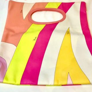 エミリオプッチ(EMILIO PUCCI)のエミリオプッチ　イエロー×ピンク×オレンジ　クラッチバッグ(クラッチバッグ)