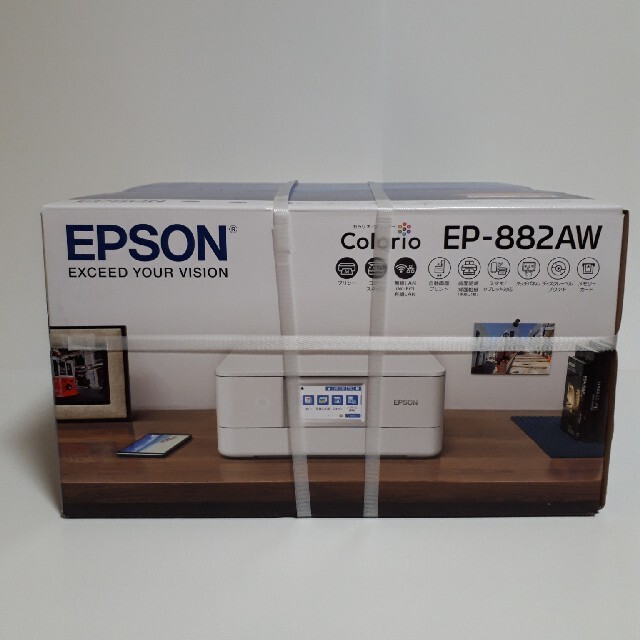 新製品情報も満載 【新品未開封】エプソン - EPSON カラリオ インクジェットプリンター EP-882AW PC周辺機器
