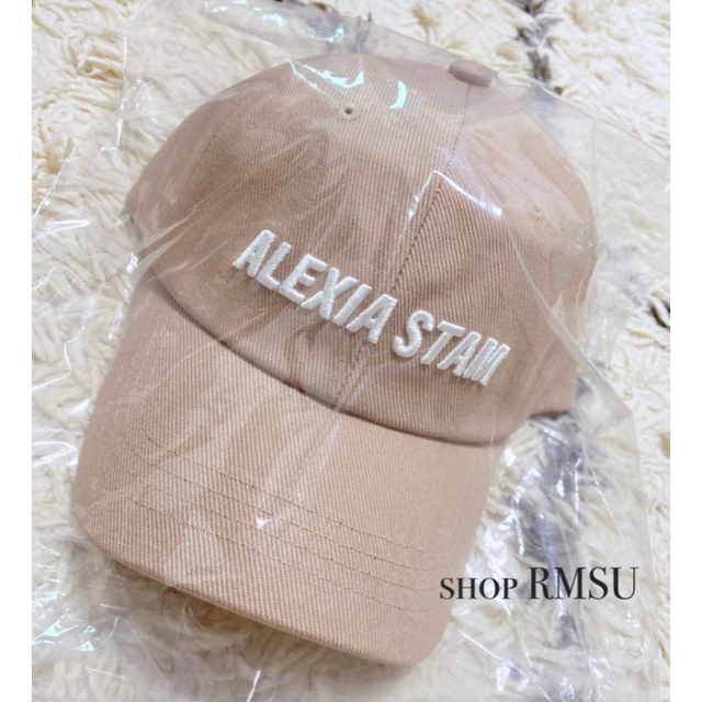 ALEXIA STAM(アリシアスタン)の【ALEXIASTAM】Embroidery Logo Cap ベージュ レディースの帽子(キャップ)の商品写真