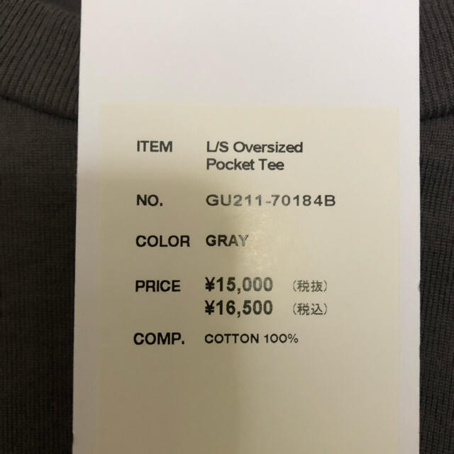 グラフペーパー　graphpaper Oversized Pocket Tee メンズのトップス(Tシャツ/カットソー(七分/長袖))の商品写真