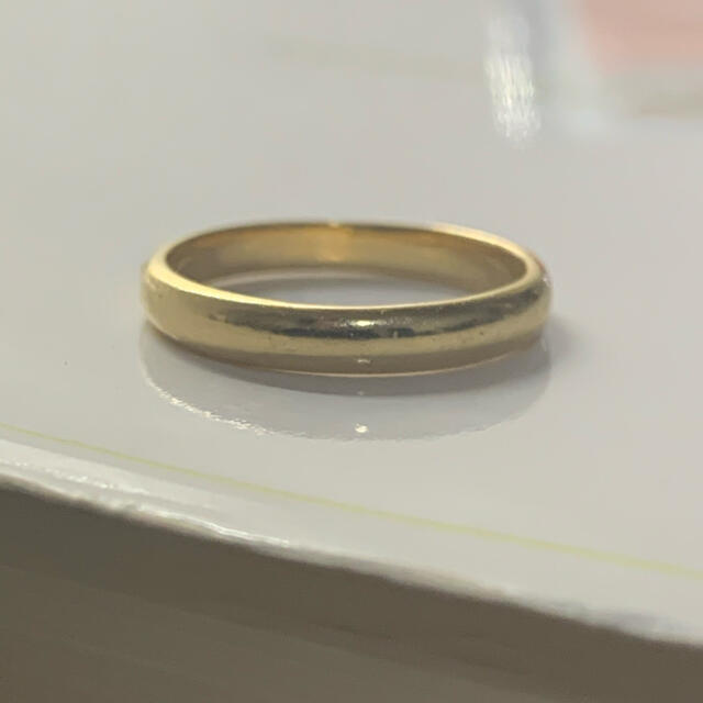 K18 リング　指輪　甲丸　13号 メンズのアクセサリー(リング(指輪))の商品写真