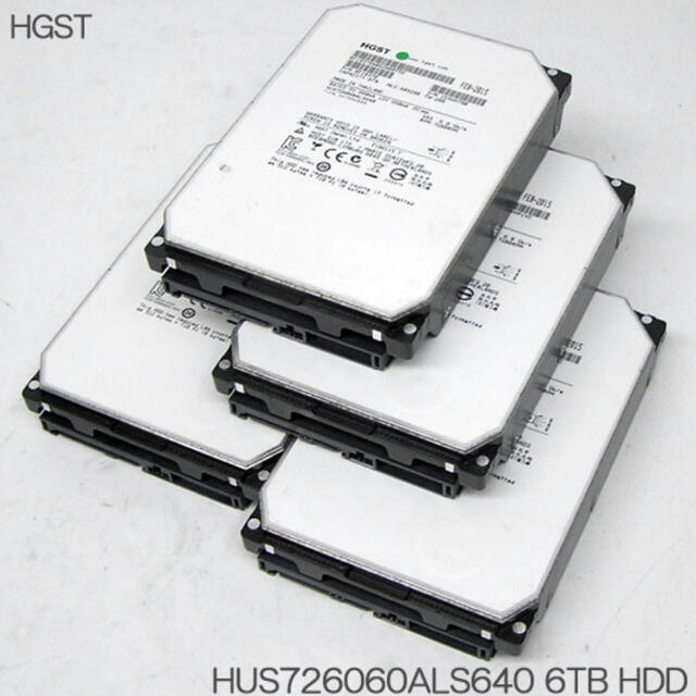 速くおよび自由な HDD 4台のHDD付き- 4個セット6TBx4 T6774MD60 PC