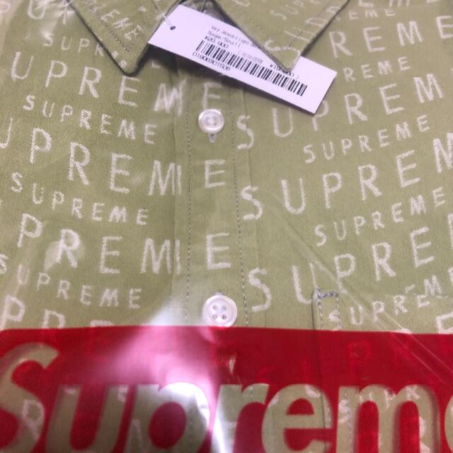 Supreme(シュプリーム)のSupreme Warp Jacquard Logos Denim Shirt  メンズのジャケット/アウター(Gジャン/デニムジャケット)の商品写真