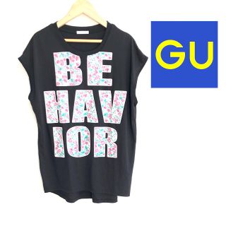 ジーユー(GU)の【春服】❤GU❤ シャツ ブラウス ブラック ノースリーブ 黒 ジーユー(Tシャツ(半袖/袖なし))