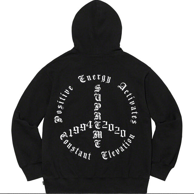 Supreme Peace Hooded Sweatshirt 黒 M