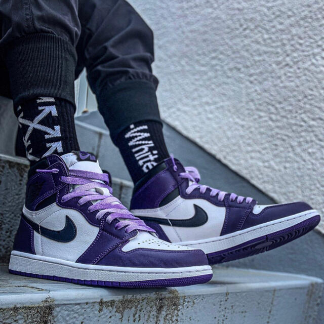 Air Jordan 1 coat purple