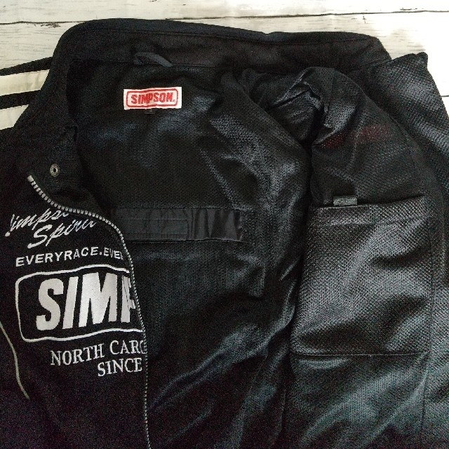 SIMPSON(シンプソン)のSIMPSON ライダースジャケット　メッシュ　メンズLサイズ メンズのジャケット/アウター(ライダースジャケット)の商品写真