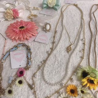 リズリサ(LIZ LISA)のリズリサ♡新品 お花 ネックレス シュシュ10点セット ばらまき用プレゼント(ヘアゴム/シュシュ)