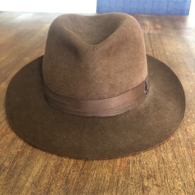 Borsalino - ヴィンテージ ドイツ製Haarhut フェルト中折れ帽子ハット