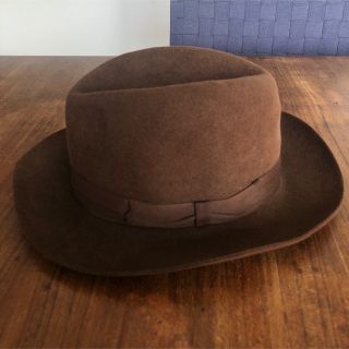 ボルサリーノ(Borsalino)のヴィンテージ ドイツ製Haarhut フェルト中折れ帽子ハット　ポルサリーノ(ハット)