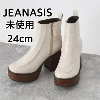 ジーナシス(JEANASIS)の未使用★ジーナシス ブーツ クロコ型押し 厚底ブーツ(ブーツ)