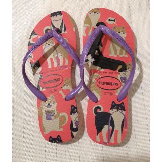 ハワイアナス(havaianas)のhavaianasビーチサンダル SLIM PETS レディース Sサイズ(ビーチサンダル)