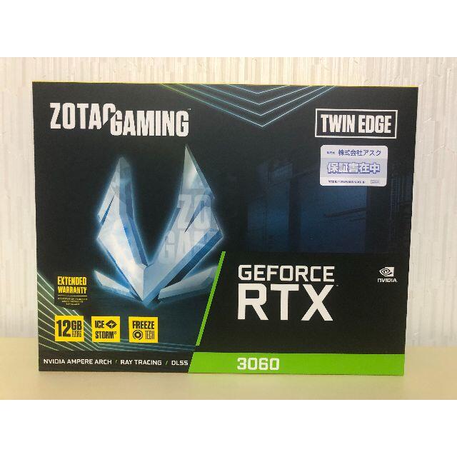 新品未開封品　ZOTAC RTX 3060 Twin Edge