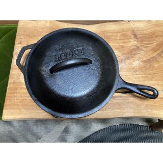 ロッジ(Lodge)のロッジ　スキレット10 1/4インチ　蓋付き(調理器具)